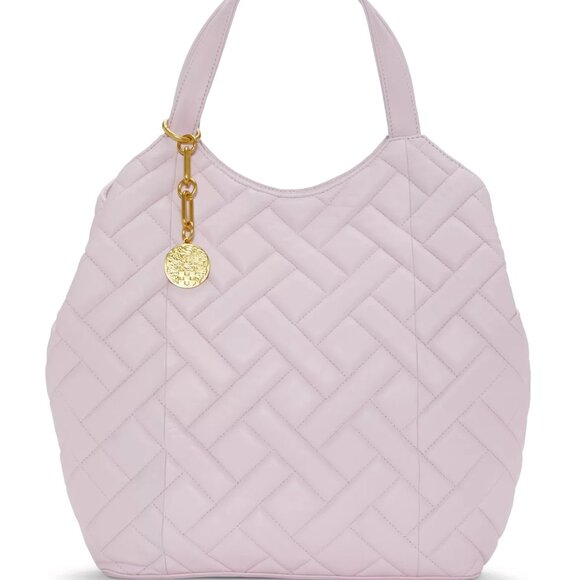 $119 NWT Vince Camuto Genuine Quilted Leather Tote - Picture 1 of 6